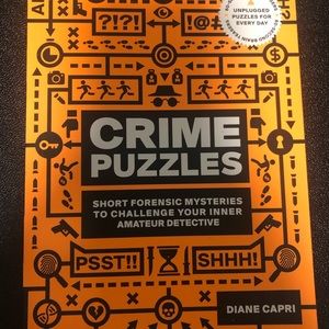 Softcover Book - Crime Puzzles - NEW